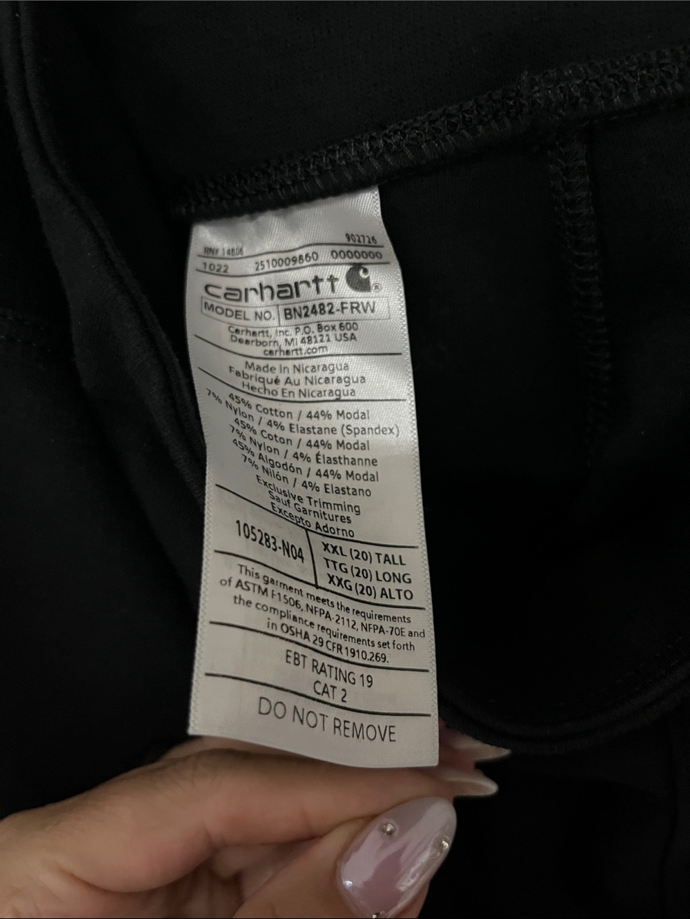 Carhartt fr women’s legging pants black - Picture 5 of 5